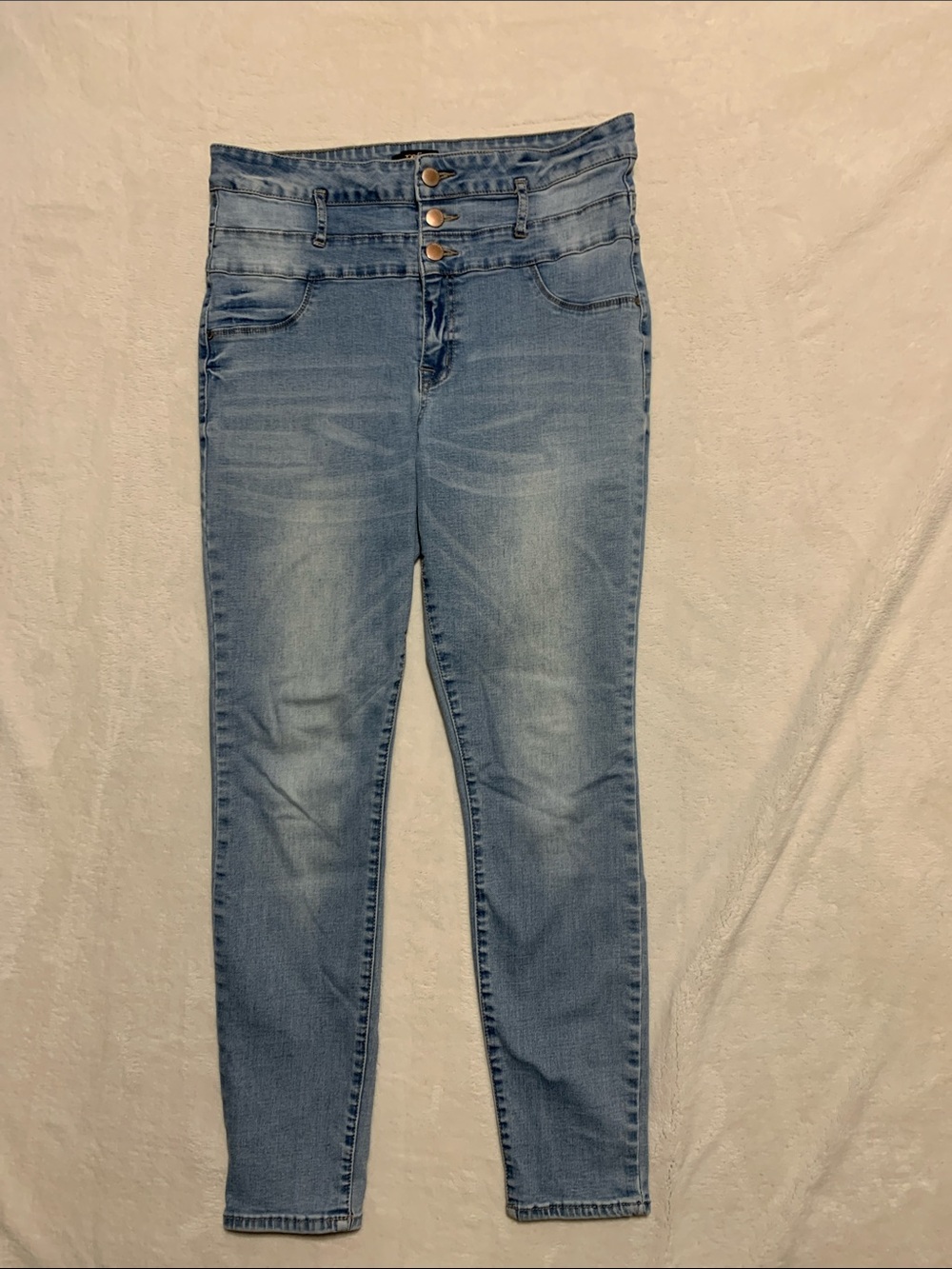 Refuge blue high waist Skinny ankle Jeans Sz 12